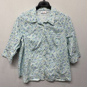 D&CO Denim & Co. Women Blouse Top Button Shirt Size 3X Floral B339 -29